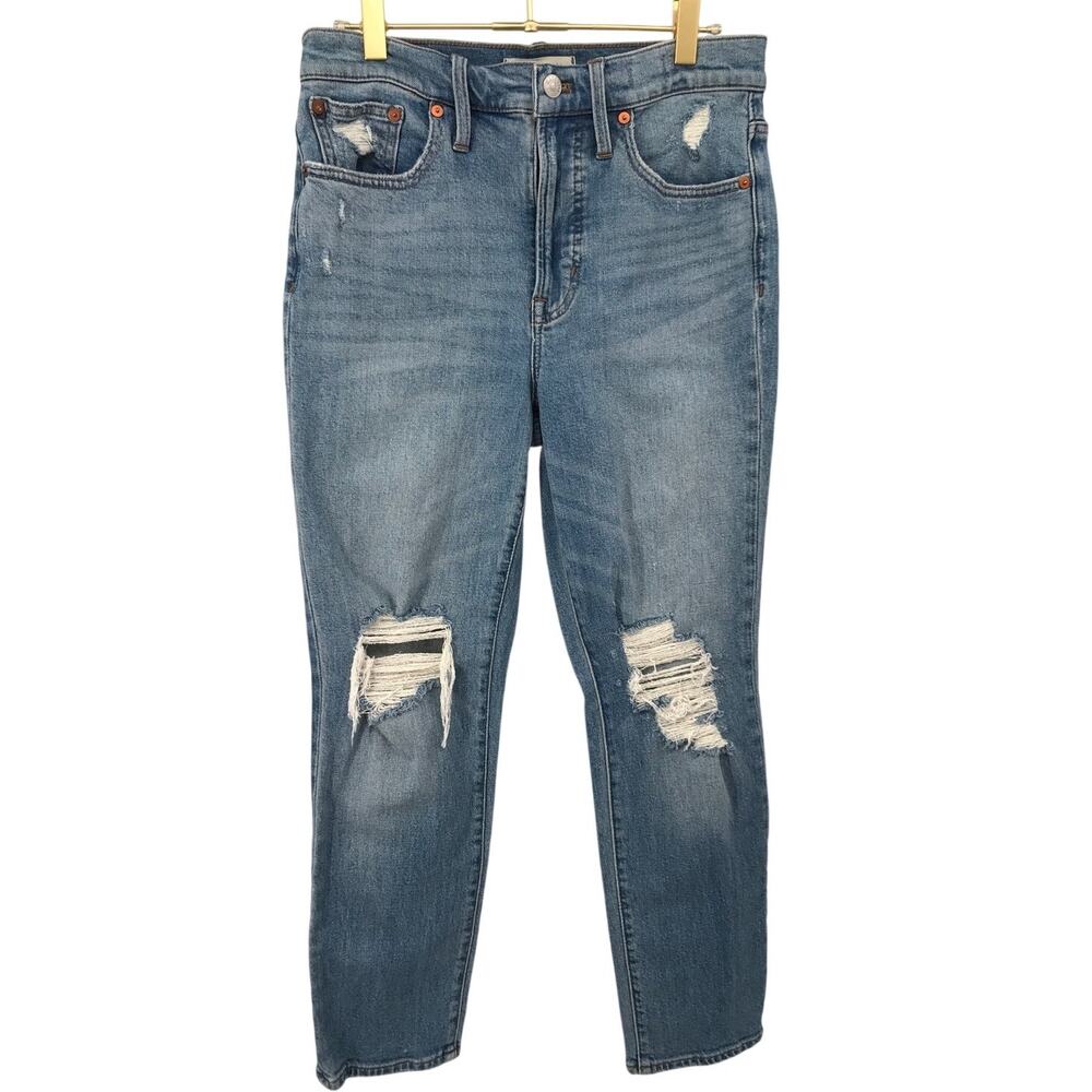 Madewell Light Wash Distressed The Perfect Vintage Jeans Size 26